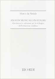DE NATALE Analisi musicale in itinere