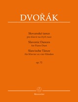 DVORAK Slavonic Dances for Piano Duet op. 72
