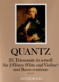 Triosonate in a-moll fur 2 Floten (fl o vl) und B