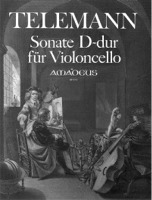 TELEMANN Sonata in Re per Violoncello e Basso Continuo. Amadeus