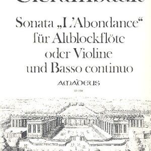 CLERAMBAULT Sonata "L'Abondance" per flauto dolce