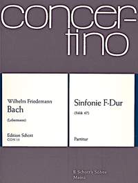 BACH W.F. Sinfonia in Fa maggiore (2vl,va,bc)