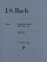 BACH Suite Inglesi. Per pianoforte. Urtext, Henle Verlag