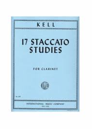 KELL 17 staccato studies for clarinet. 17 studi sullo staccato per clarinetto. Edizione IMC