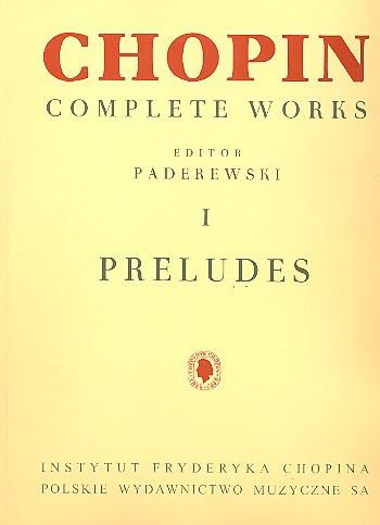 CHOPIN Preludi (Paderewski). Urtext