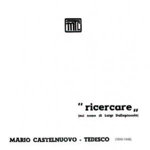 CASTELNUOVO-TEDESCO Ricercare (sul nome di Luigi Dallapiccola). Per pianoforte. Roehr