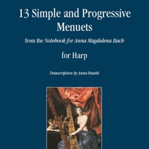 J.S.BACH 13 Minuetti facili e progressivi per arpa