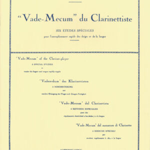 JEANJEAN Vade-mecum du Clarinettiste. Edizioni Leduc