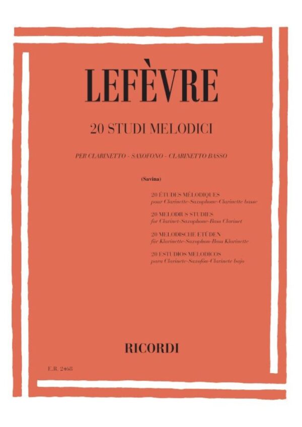 lefevre-20-studi-melodici-clarinetto-ricordi