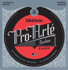 Set per chitarra classica D'Addario J45FF carbonio, tensione media (normal)