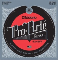 Set per chitarra classica D'Addario J45FF carbonio, tensione media (normal)