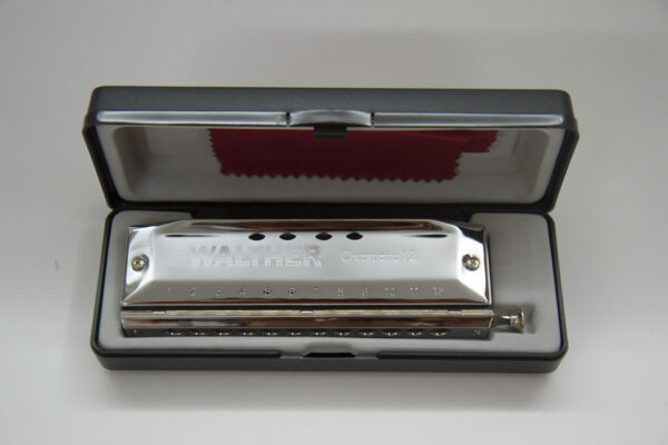 Chromonica (cromonica) 48 voci (12 fori) marca Walther, cromatica, Made in China - immagine 6
