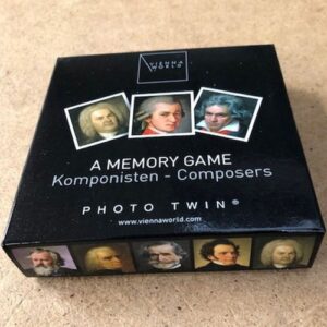 A MEMORY GAME (Composers). Gioco della memoria con le carte dei compositori. Vienna World