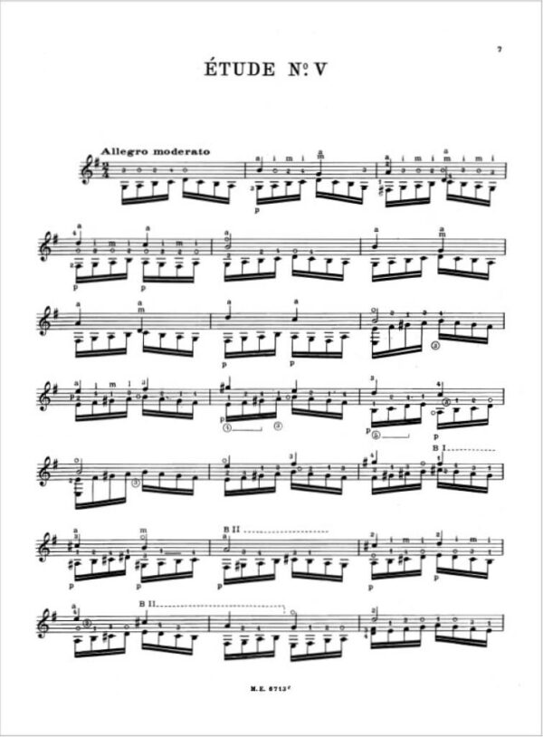 IDA PRESTI Sei Studi per chitarra. Max Eschig - immagine 2