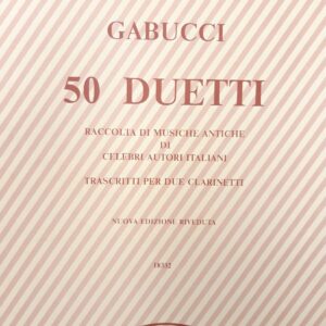 gabucci-50-duetti-per-due-clarinetti-carisch