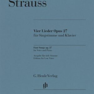 strauss-four-songs-op-27-low-voice-urtext-henle