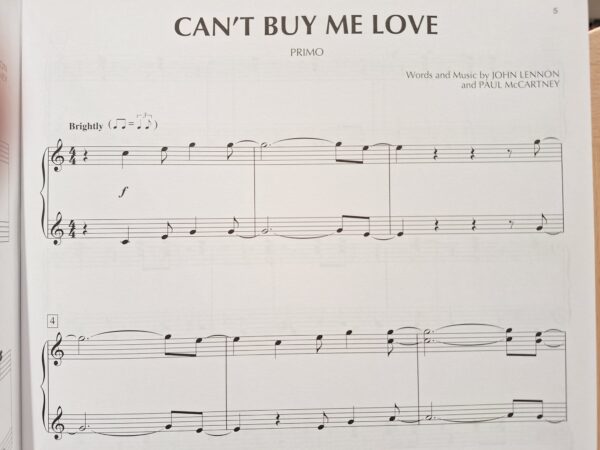 The Beatles Piano Duets. Featuring 8 Songs. Per pianoforte a 4 mani. Hal Leonard - immagine 3