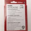 Metronomo Wittner MT50 elettronico, al quarzo, con rotellina e cuffie in dotazione, colore nero - immagine 2