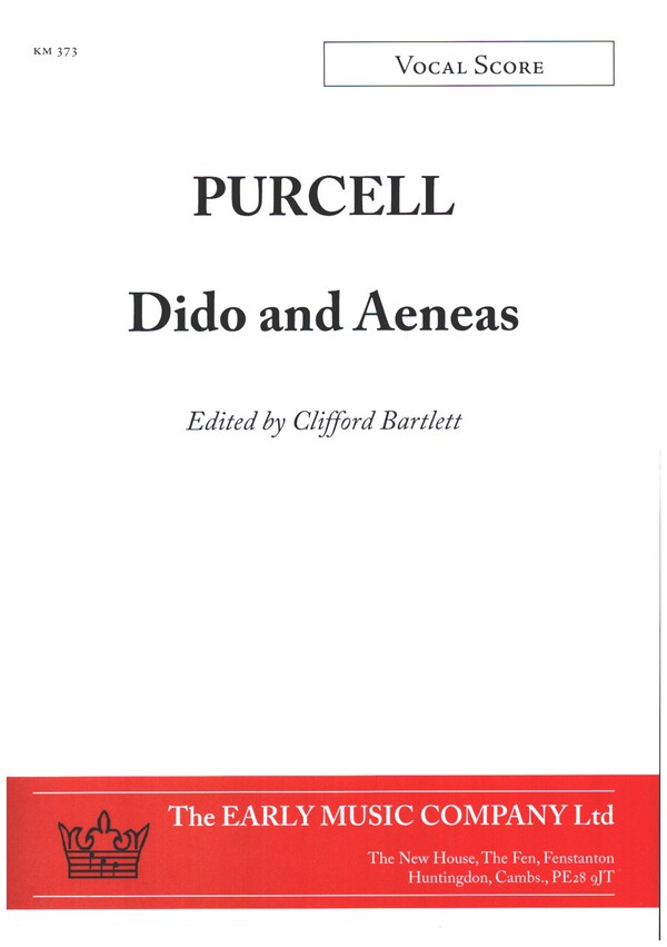 della　and　Early　Musica　Aeneas　PURCELL　Vocal　La　Dido　Music　Company　(Bartlett).　Score.　Stanza